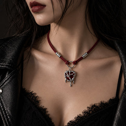 Crimson Heart Choker